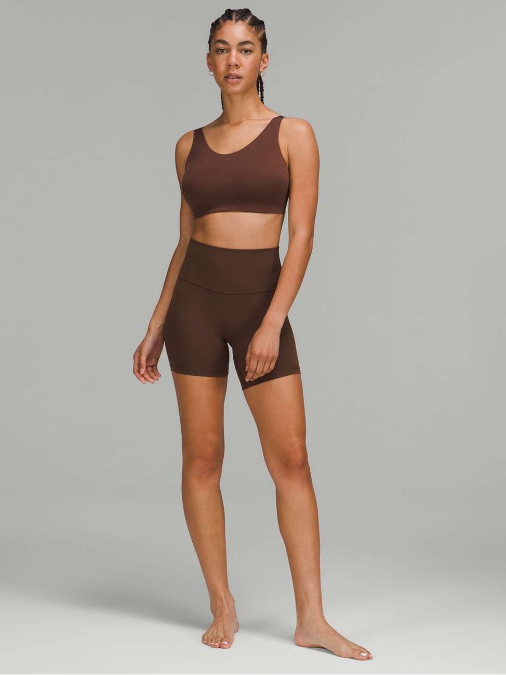 lululemon Align High-Rise Short 6" Java Bike Shorts